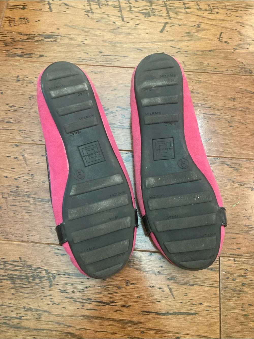 Isaac Mizrahi Women's Pink Suede Loafer Flats